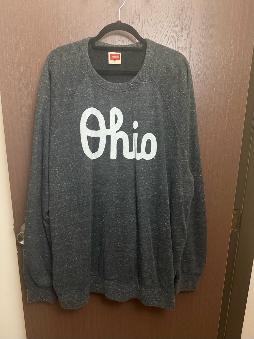 HOMAGE Ohio Crewneck Sweatshirt - Charcoal